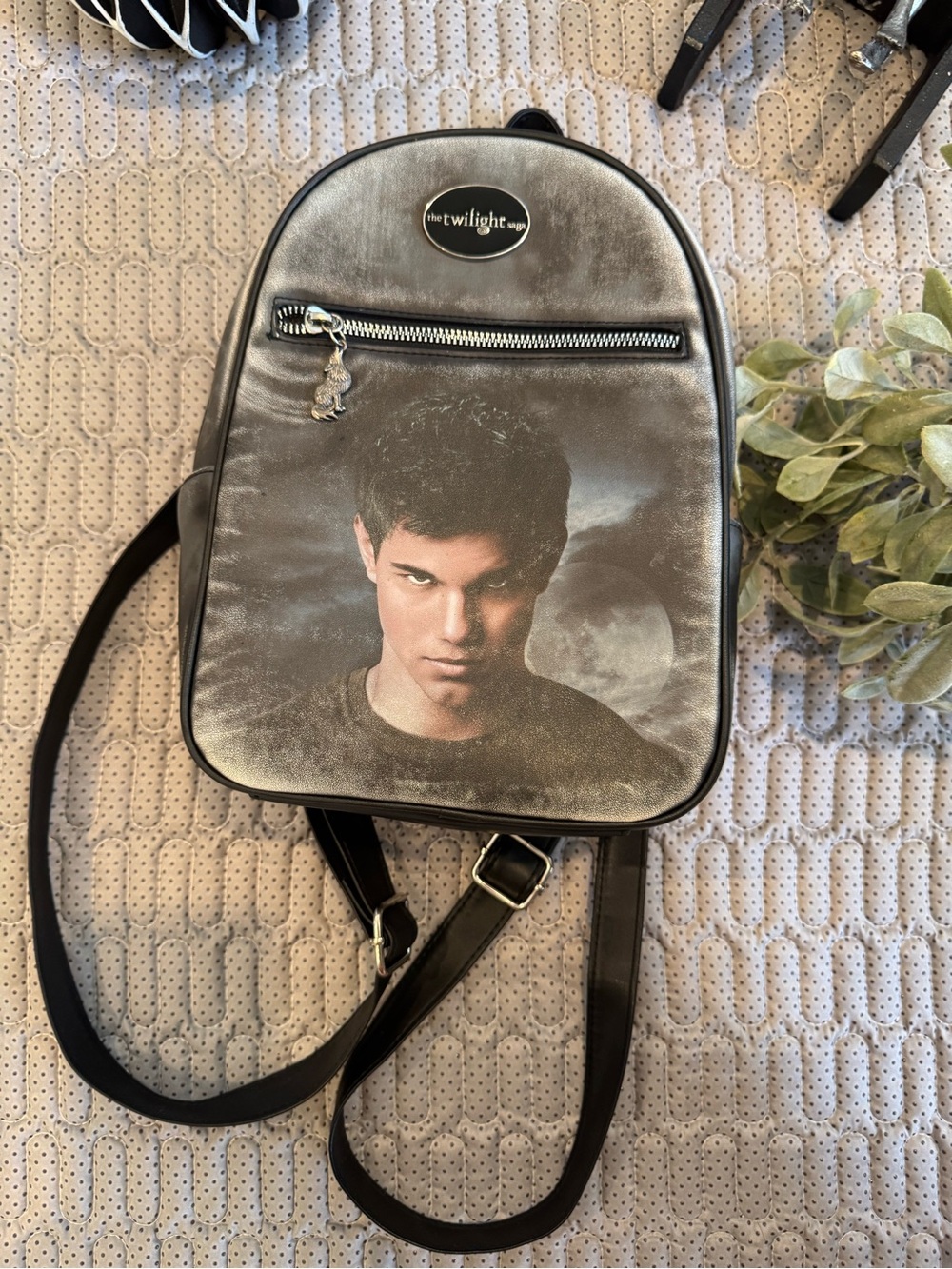 Twilight Mini Graphic Backpack in Black